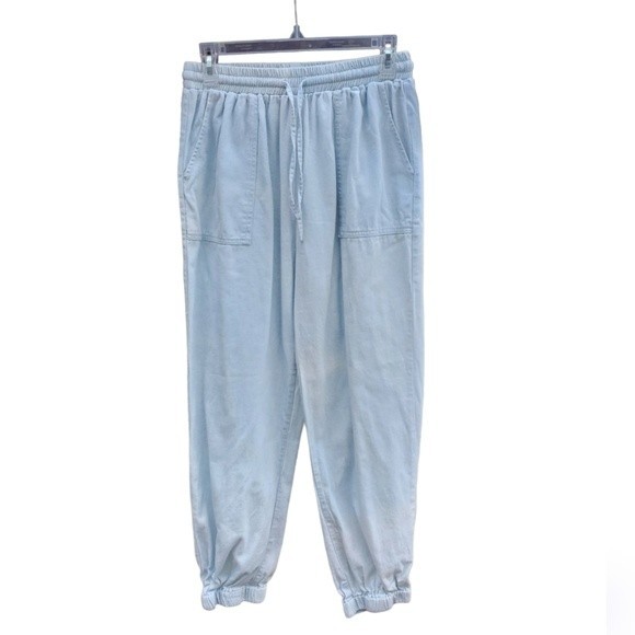 Hayden Chambray Women's Jogger Pants - Picture 3 of 12